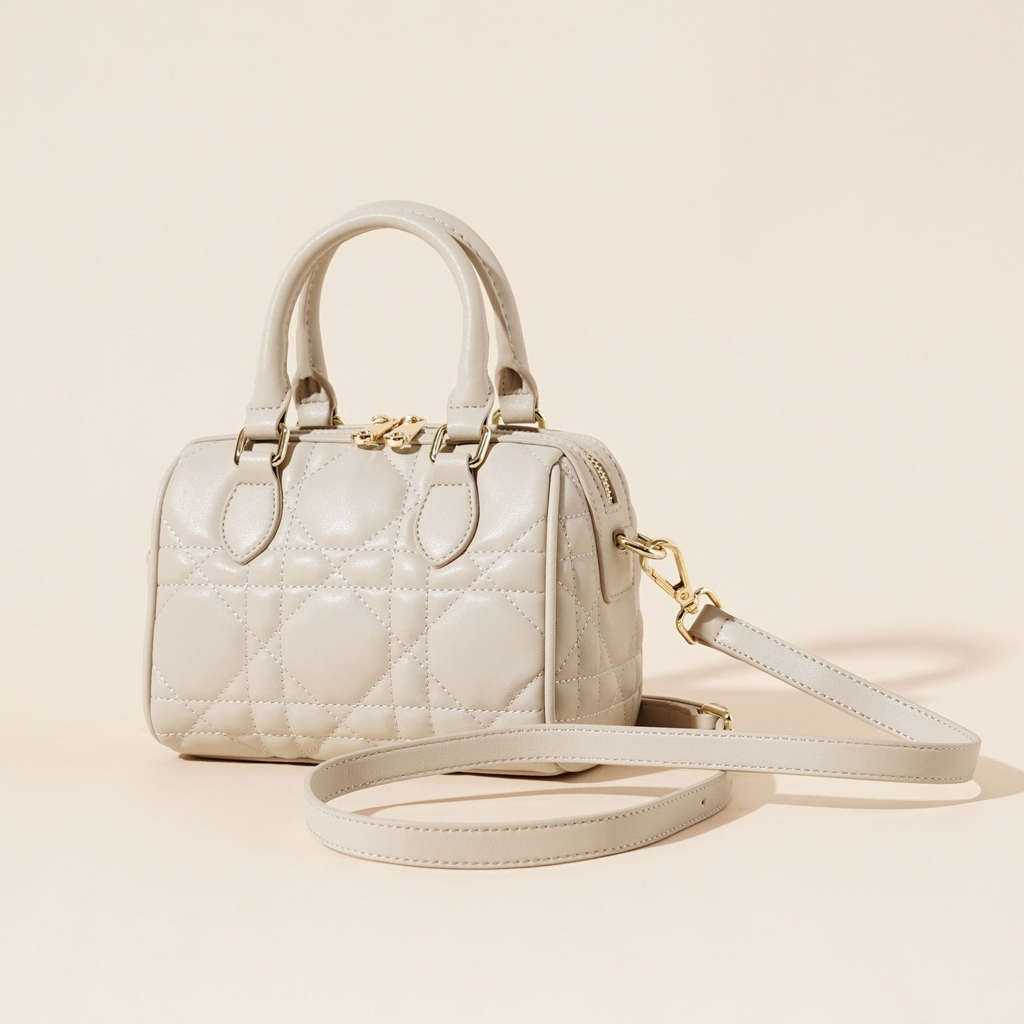 Women's Fashion High-grade Diamond Plaid Portable Crossbody Bags