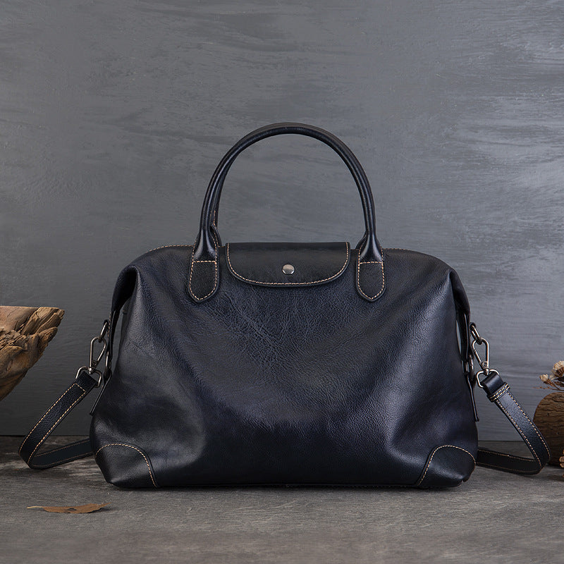 Women's Vintage Leather Large Capacity Totes Simple Bags