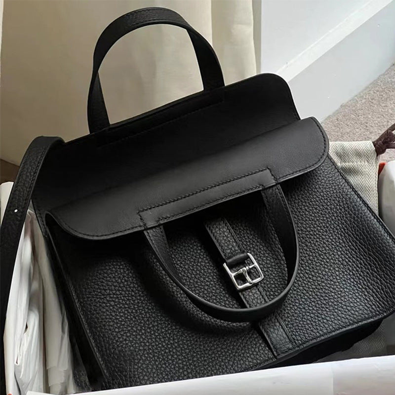 Women's Pattern First Layer Leather Envelope Leisure Shoulder Bags