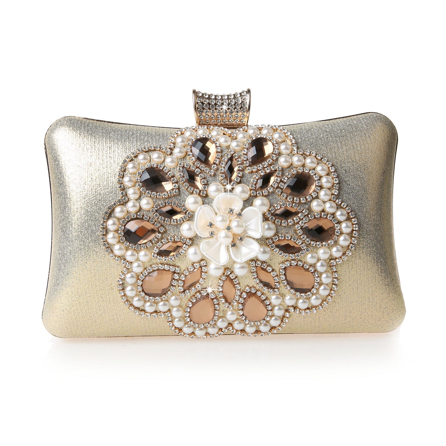 Fashion Delicate Rhinestone Banquet Imitation Pearl Evening Bags