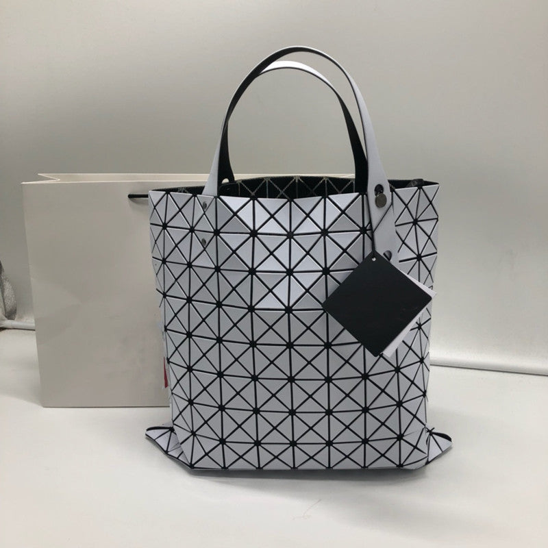 Grid Folding Life Portable Female Large Shoulder Bags