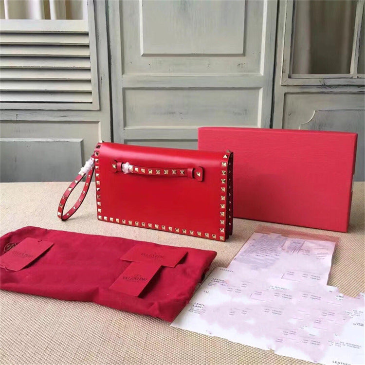 Women's Long Cattlehide Leather Fashion Large Temperament Capacity Versatile Handbags