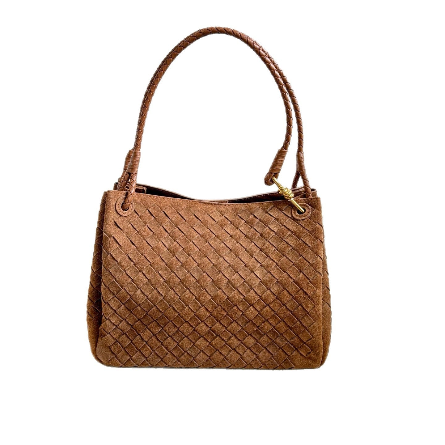 Women's Frosted Woven Drop Umbrella Fashion Crossbody Bags