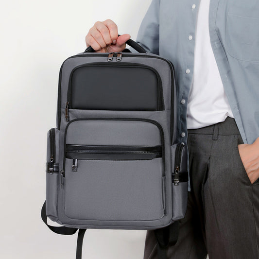 Men's Large Capacity Business Genuine Leather Backpacks