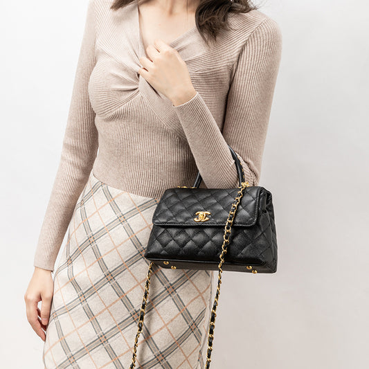 Women's Classic Style Rhombus Chain High Sense Handbags