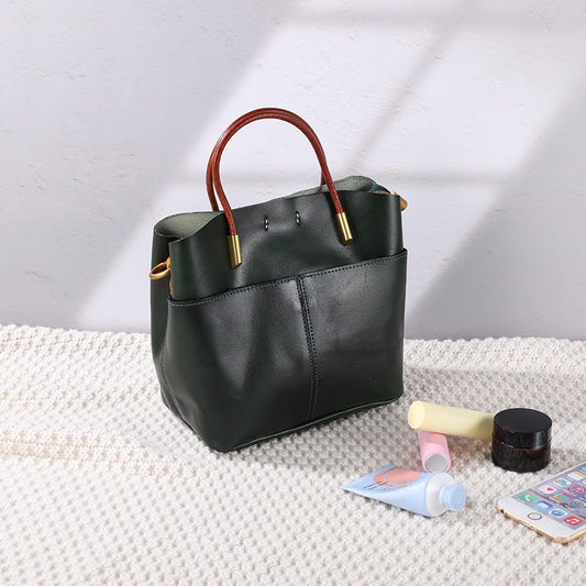 Women's Design Genuine Leather Vegetable Tanning Portable Crossbody Bags