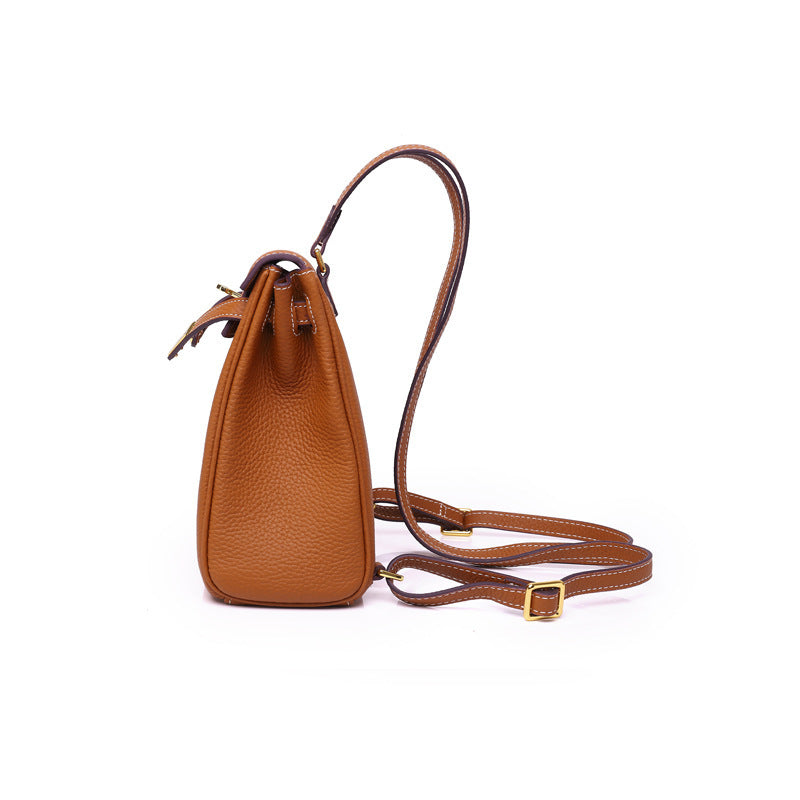 First Layer Cowhide Platinum Leather Market Bags