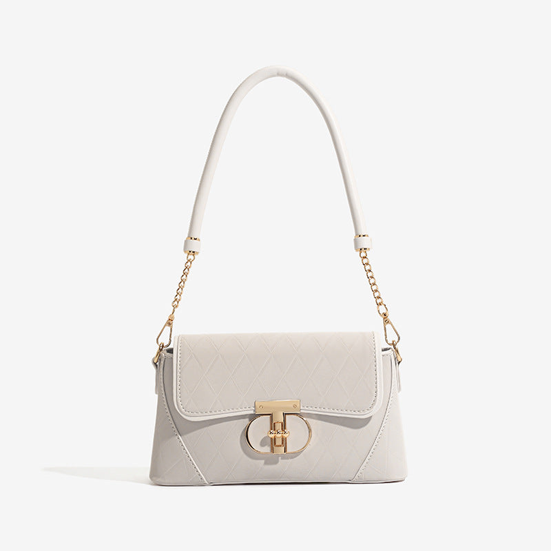 Niche High-grade Rhombus Underarm Fashion Baguette Shoulder Bags