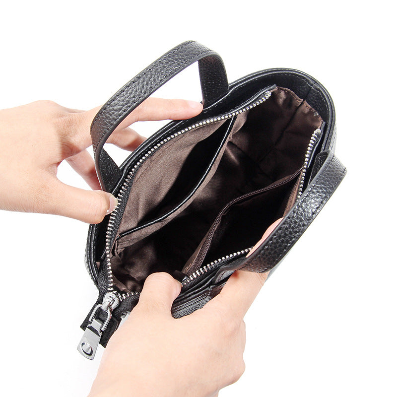Women's High-grade Large Capacity Summer Simple Genuine Crossbody Bags