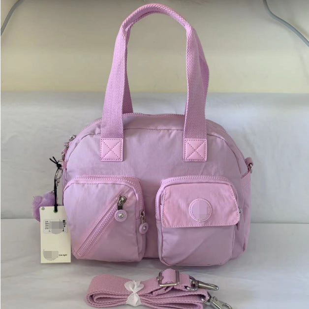 Women's Home Nylon Monkey Simple Double Pocket Handbags