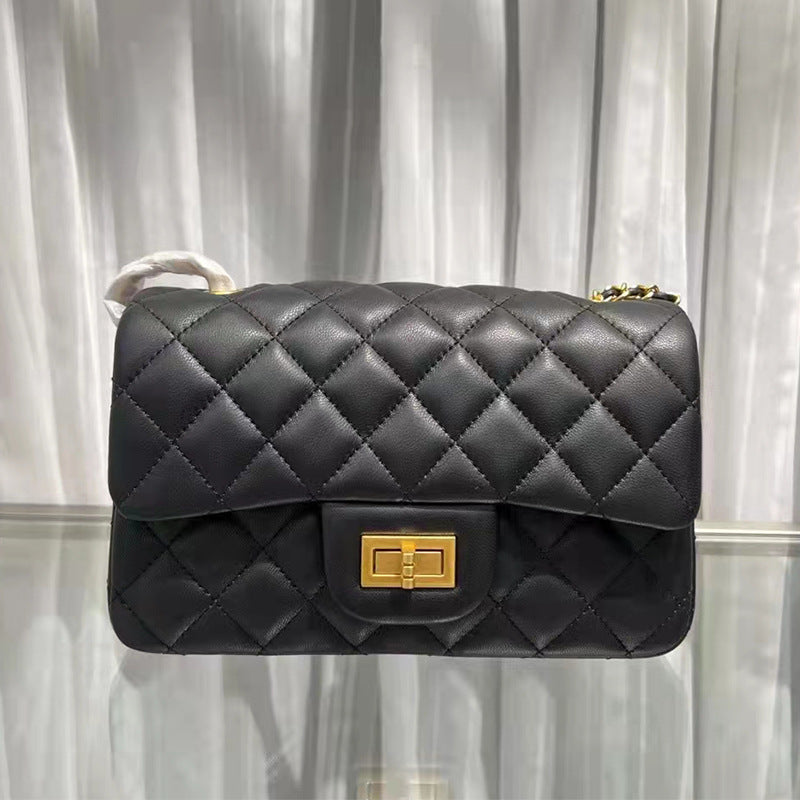Genuine Leather Sheepskin Black Golden Balls Bags