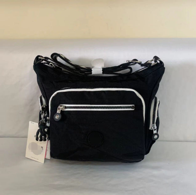 Spring Monkey Mesh Purple Series Nylon Crossbody Bags