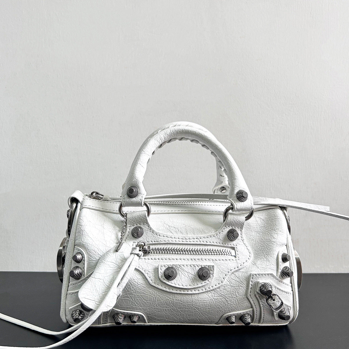 Fashionable Dark Motorcycle Rivet Design Little Shoulder Bags