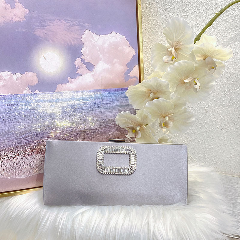 Women's Fashion Elegant Graceful Simple Rhinestone Dinner Crossbody Bags