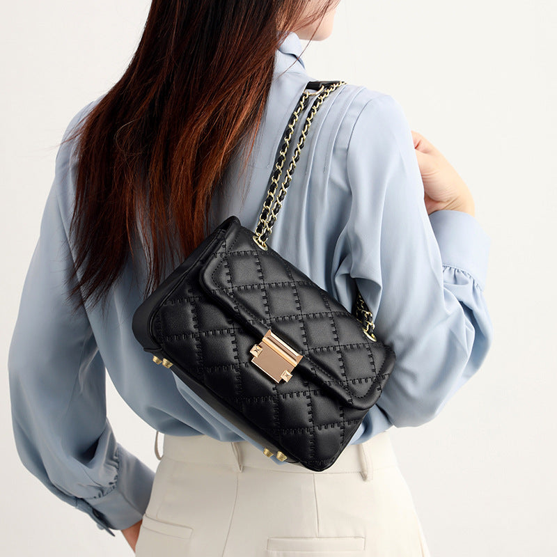 Women's Comfortable Genuine Leather Fashion Chain Bags