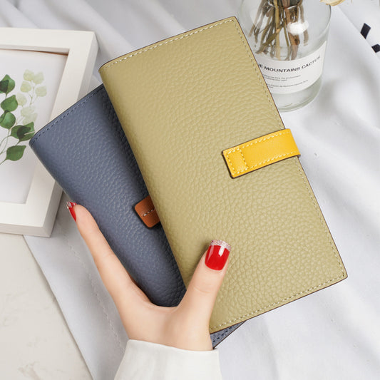 Women's Long Soft Cowhide Multiple Slots Ladies Wallets