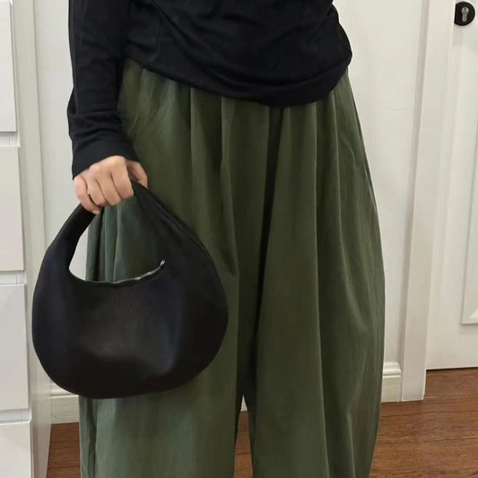 Women's Selenodont Simple Deerskin Hand Vintage Fashion Handbags