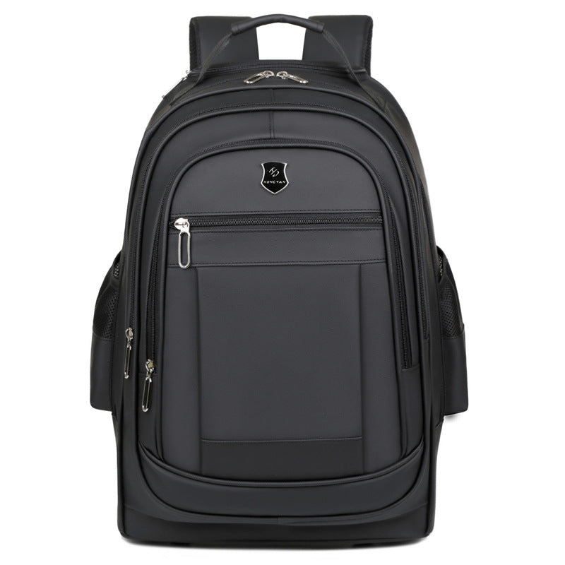 Men's Solid Color Large Capacity Leisure Backpacks