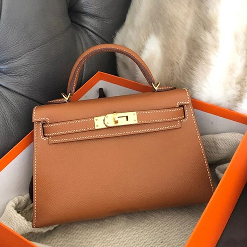 Cool Print Cowhide Second Generation Kelly Crossbody Bags