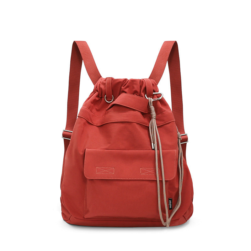 Women's & Men's & Hello Red Drawstring Large Capacity Backpacks
