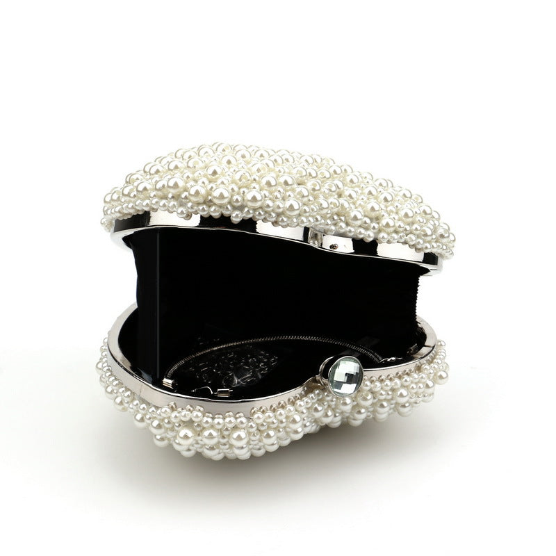 Women's Fashion Pearl Dinner Banquet Dress Clutch Evening Bags