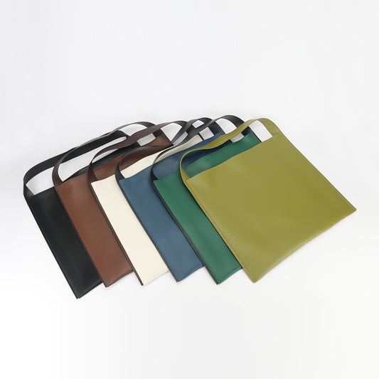 Women's Genuine Leather Made Korean Simple Large Capacity Shoulder Bags