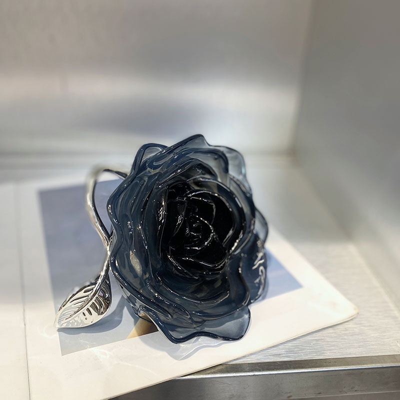 Acrylic Camellia Flower Box Dinner Mini Bags