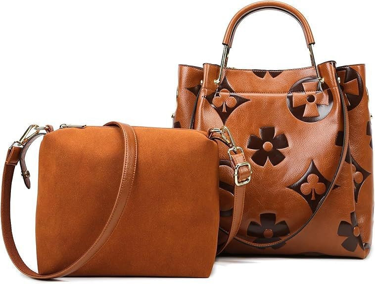 Women's High-grade Fashion Embossing Large Capacity Handbags