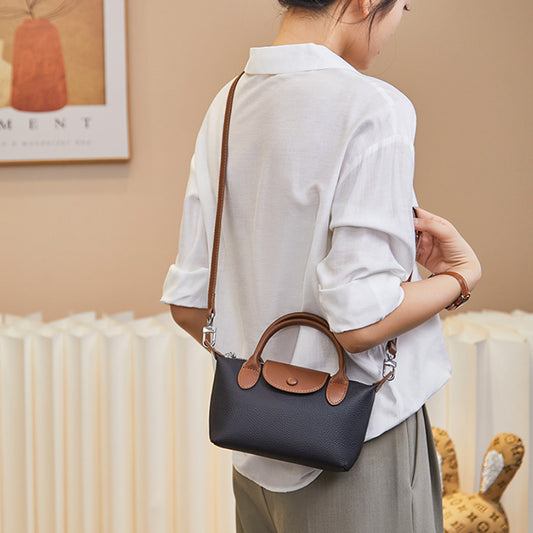 Women's Leather Dumpling First Layer Cowhide Shoulder Bags