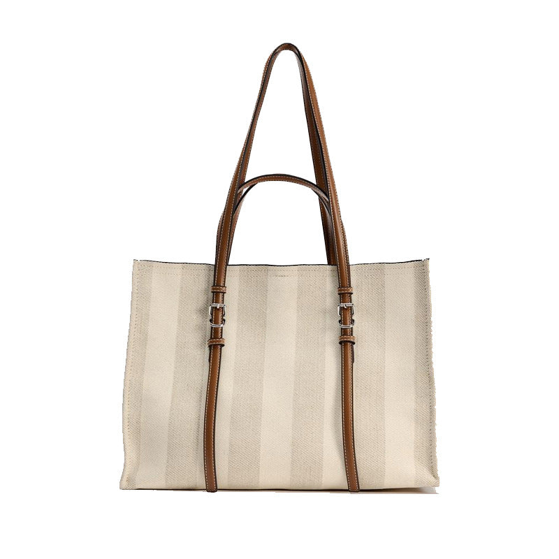 Women's Spanish Thread Decoration Large Capacity Shopping Bags