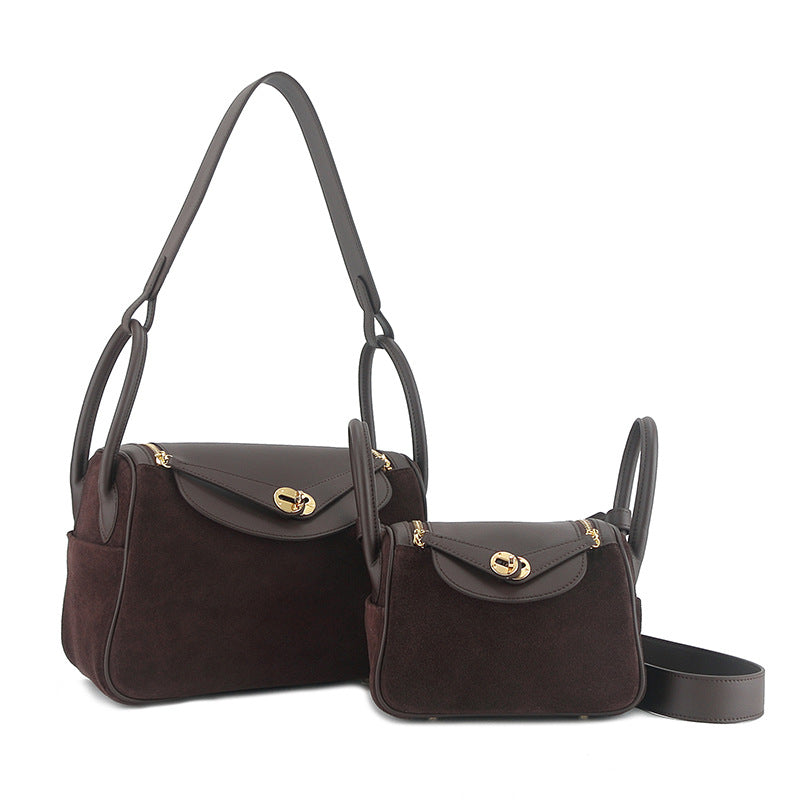 Women's Lindy Doctor Suede Fashionable Hand Holding Shoulder Bags