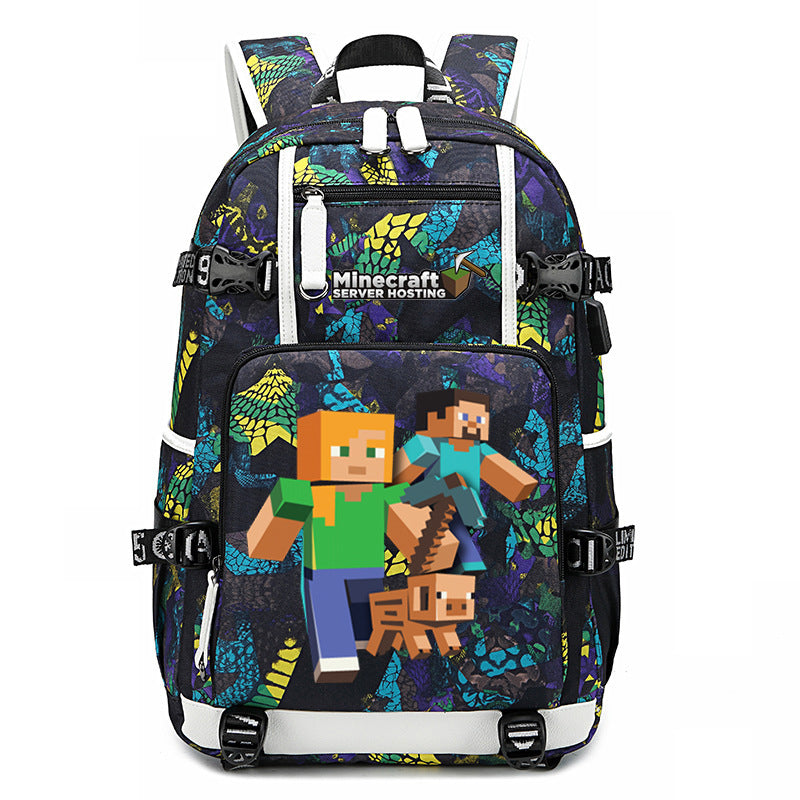 My World Surrounding The Game Printed Backpacks