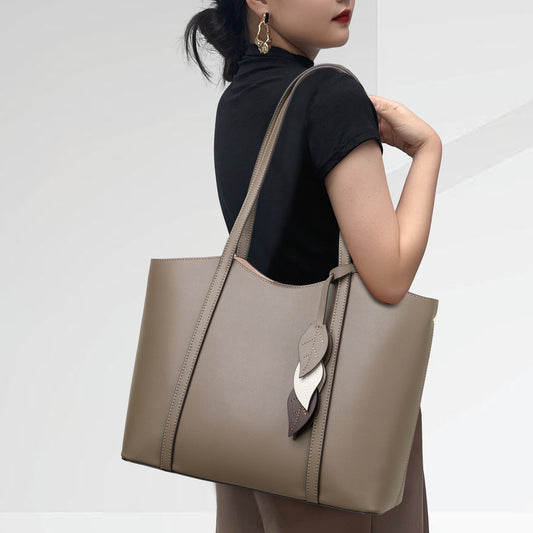 Women's Cowhide Daily Large Capacity Totes Shoulder Bags