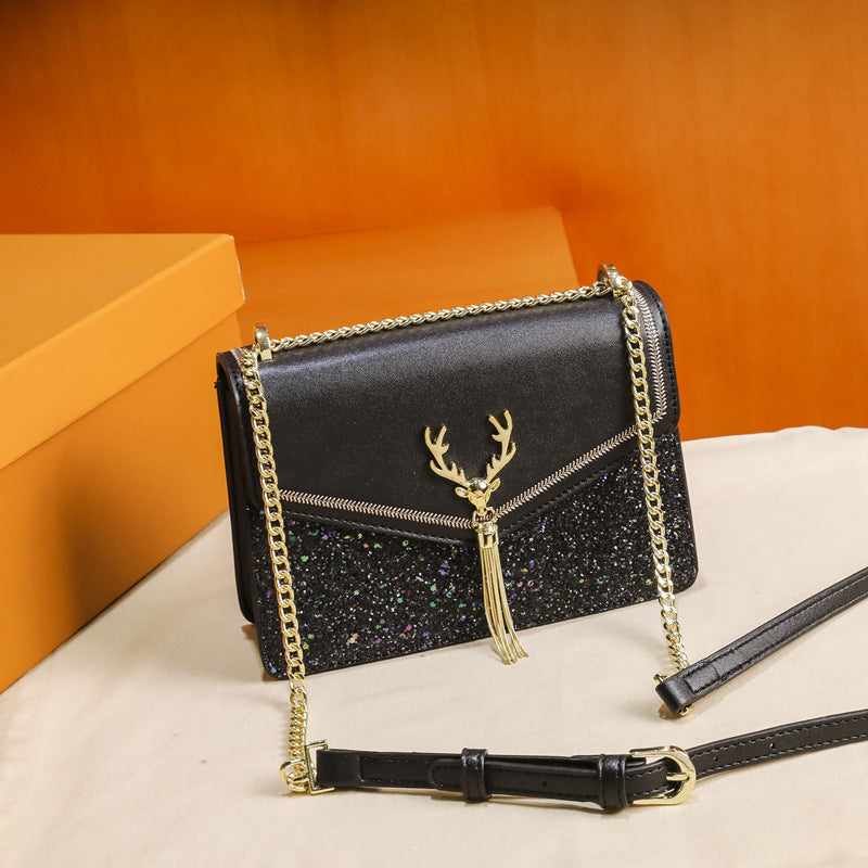 Women's Popular Tassel Summer Fashion Sequined Underarm Shoulder Bags
