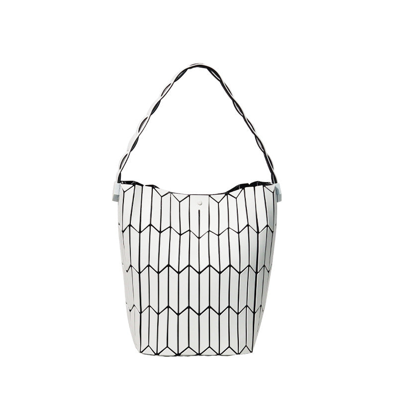 Women's Vegetable Basket Color Matching Geometric Personalized Minority Handbags