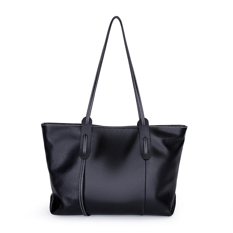 Women's Layer Cowhide Large Capacity Versatile Fashion Bags