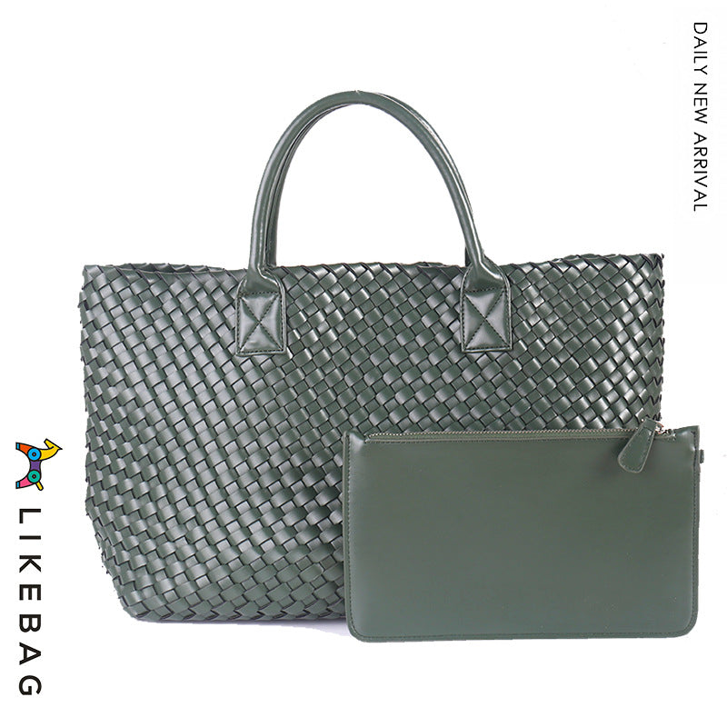 Women's Handmade Woven Simple Large Capacity Combination Shoulder Bags