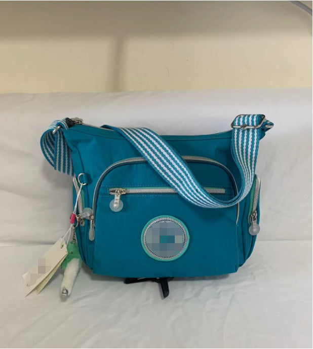 Spring Monkey Mesh Purple Series Nylon Crossbody Bags