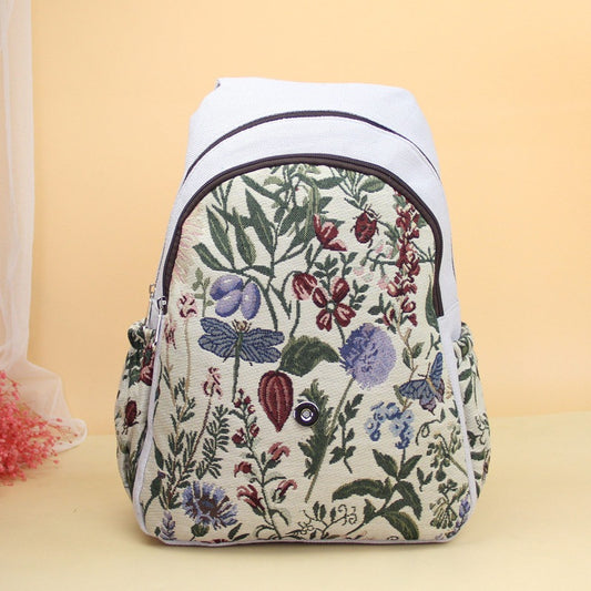 Fashion Hand-woven Lotus Dragonfly Three-dimensional Artistic Backpacks