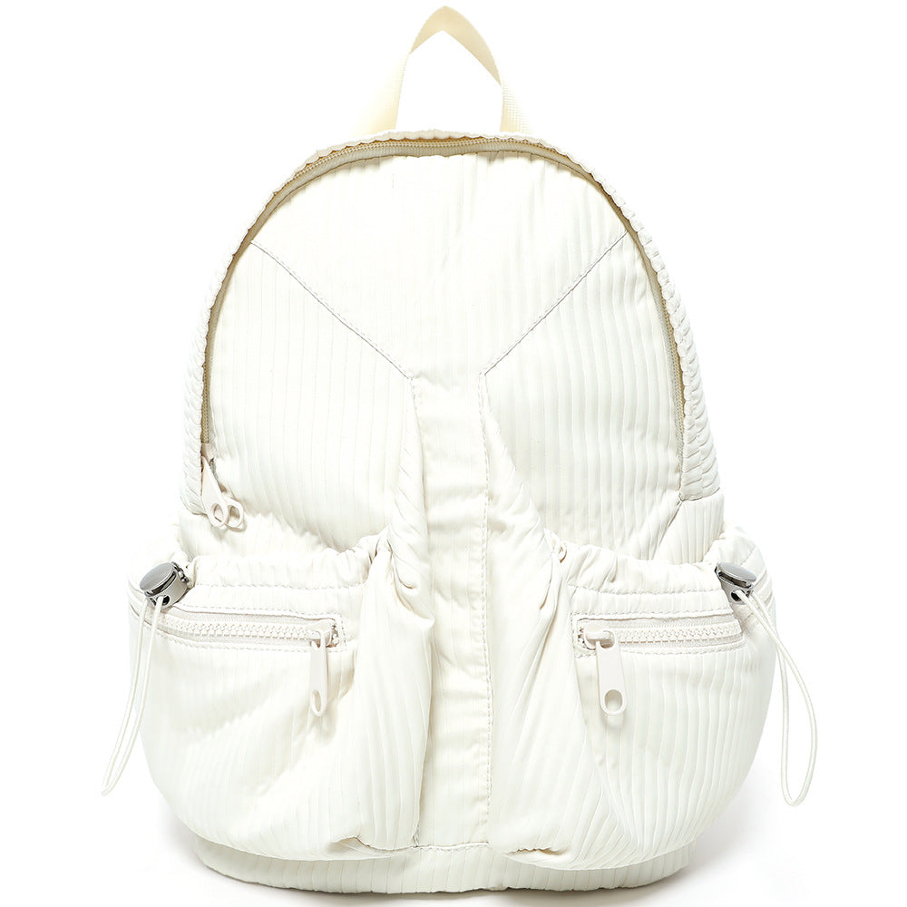 Women's Spring Puff Pleated Korean Style Convenient Backpacks