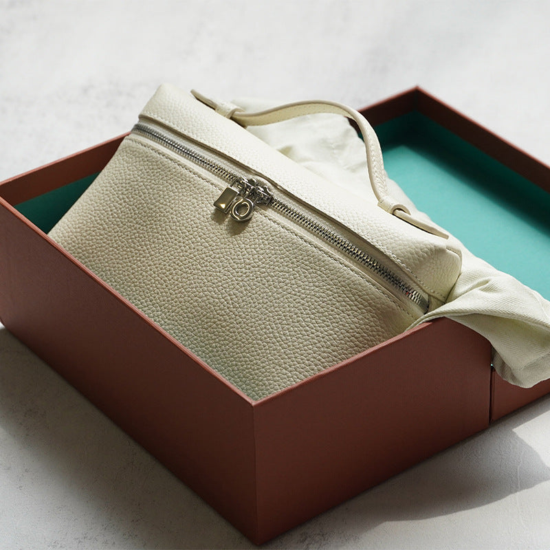 Women's First Layer Calfskin Lunch Box High-grade Crossbody Bags