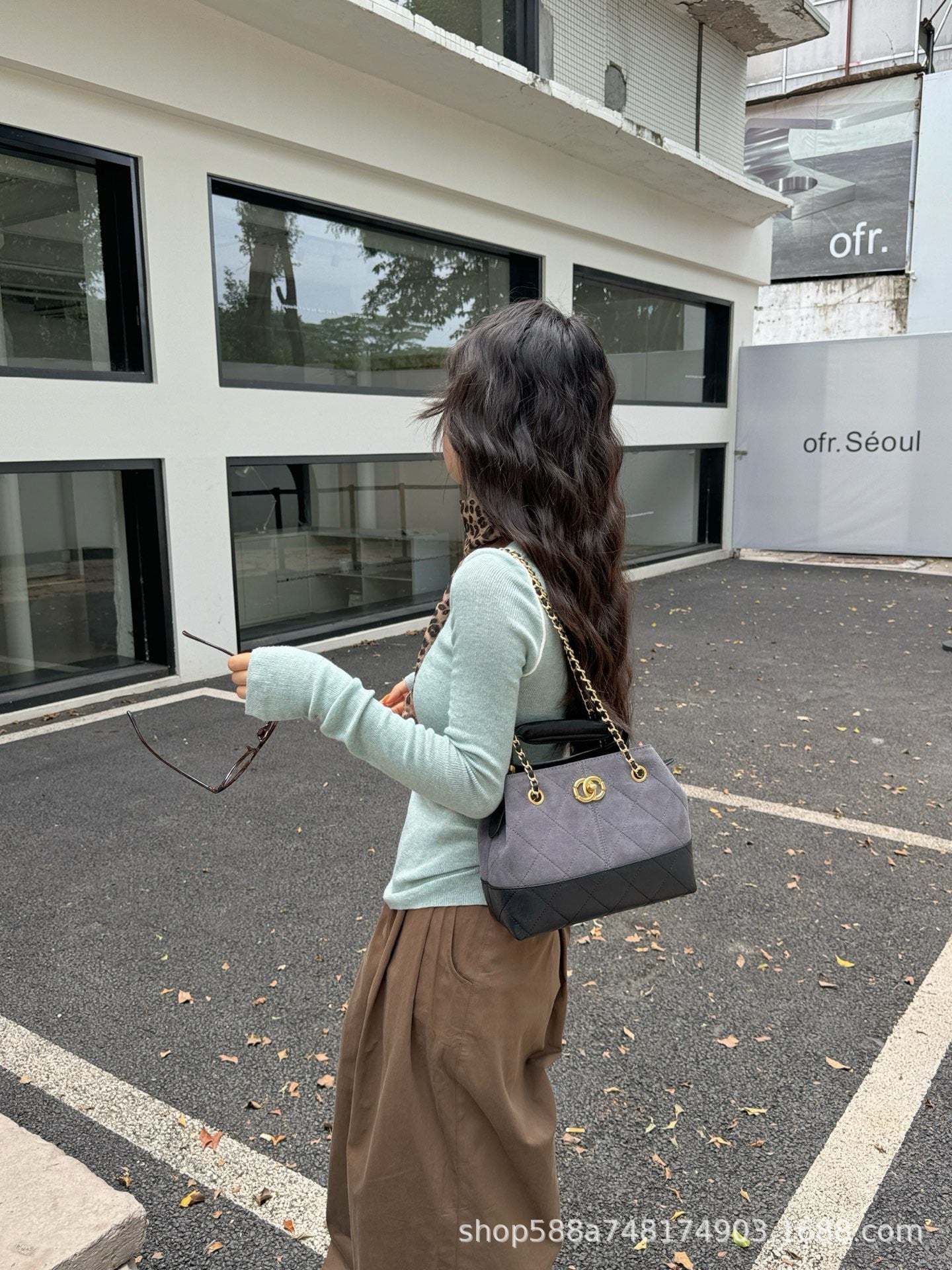 Women's Style Frosted Suede Vintage Genuine Leather Niche Tote Bags