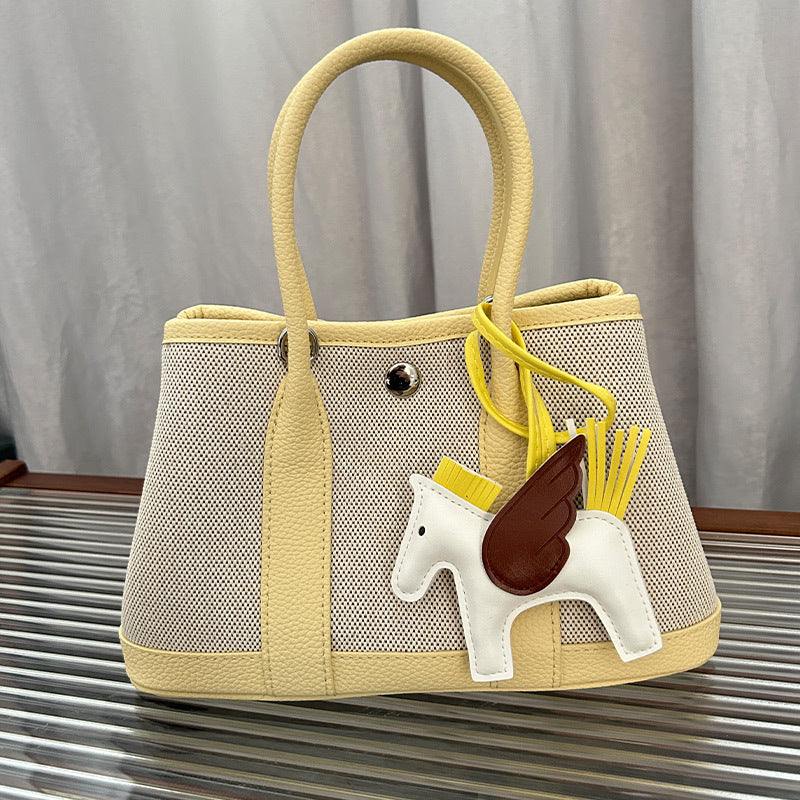 Women's Fashionable Canvas Panda Color Portable Mini Crossbody Bags