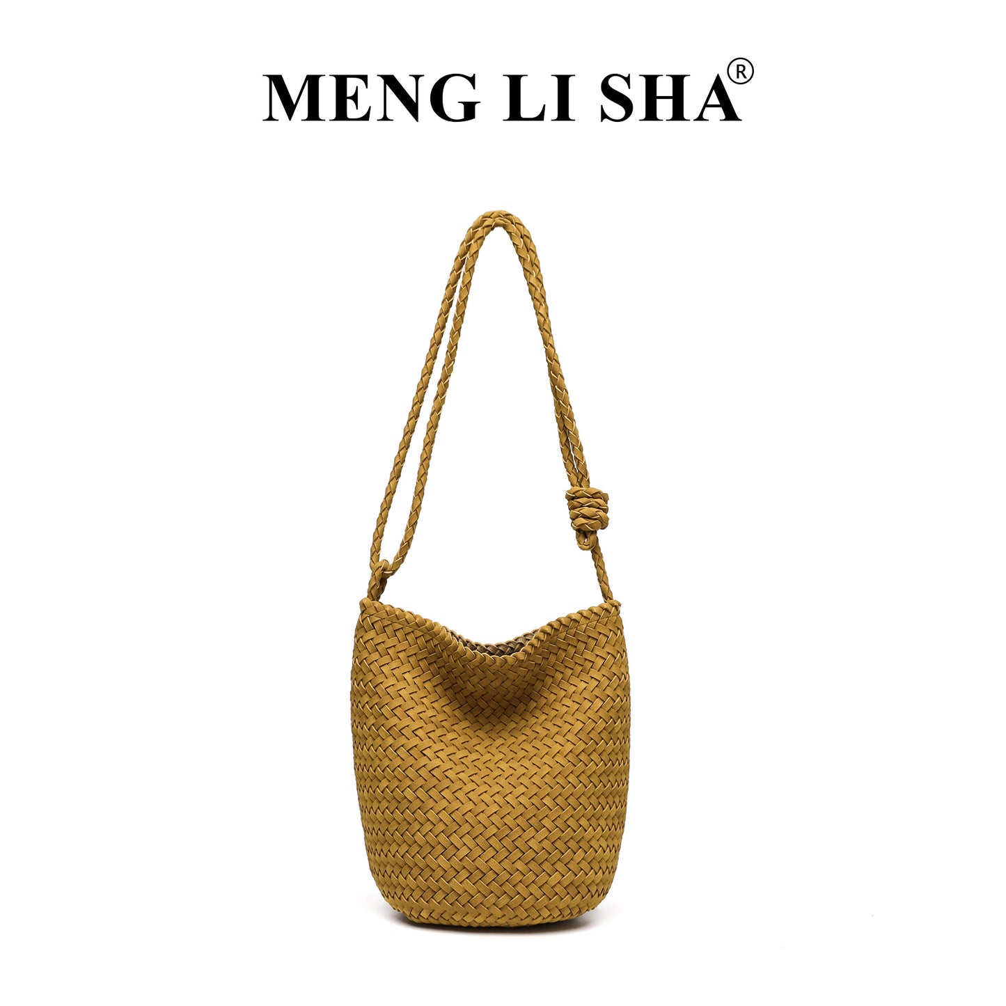 Women's French Retro High-grade Frosted Handmade Woven Shoulder Bags