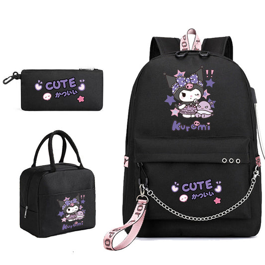 Clow Aglaia Pattern Lunch Pencil Three-piece Backpacks