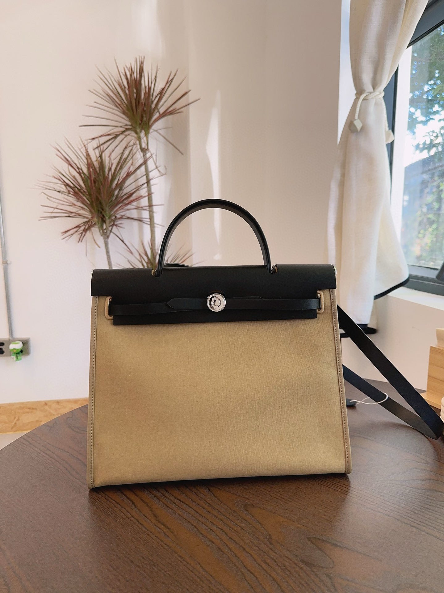 Women's Stitched Cowhide Kelly Color Matching Large Handbags