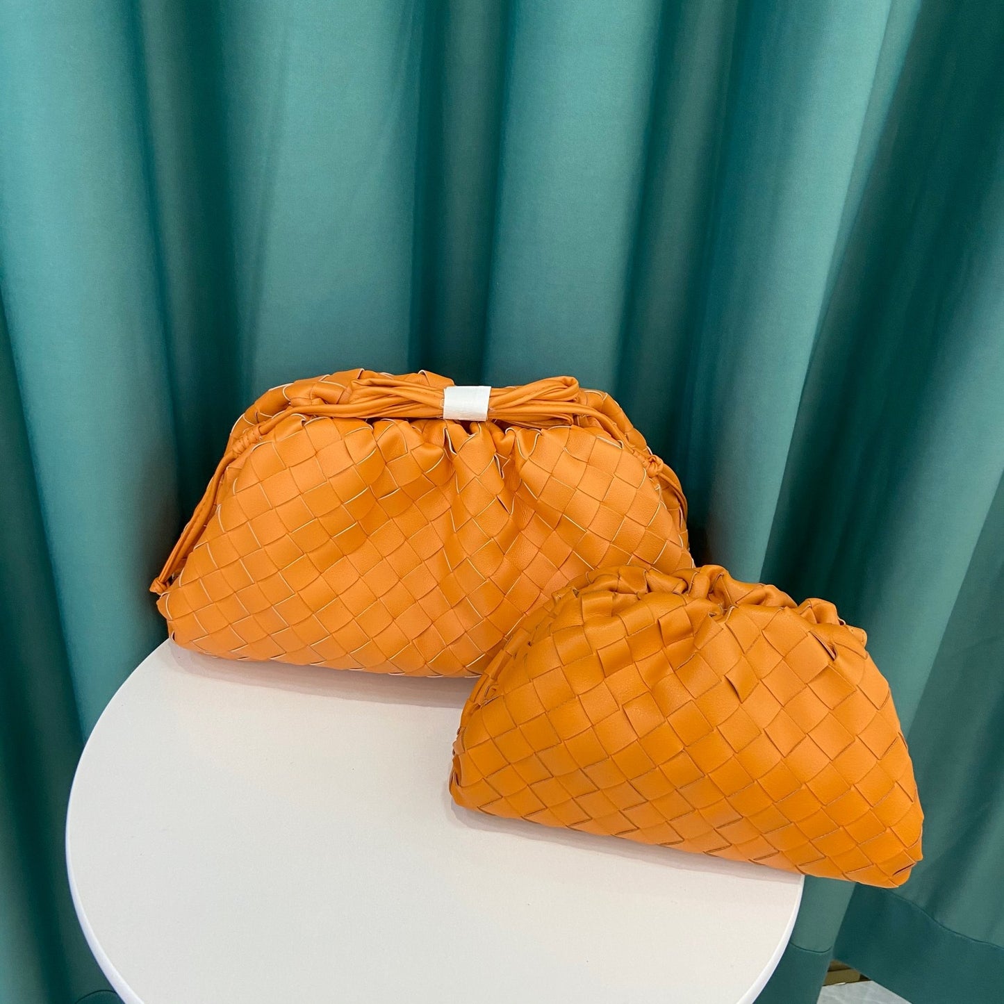 Fashion Clutch Woven Korean Style Cloud Soft Leather Crossbody Bags