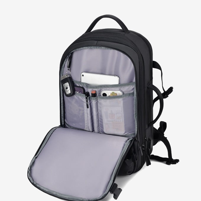 Elegant Men's Capacity Waterproof Decompression Expansion Backpacks