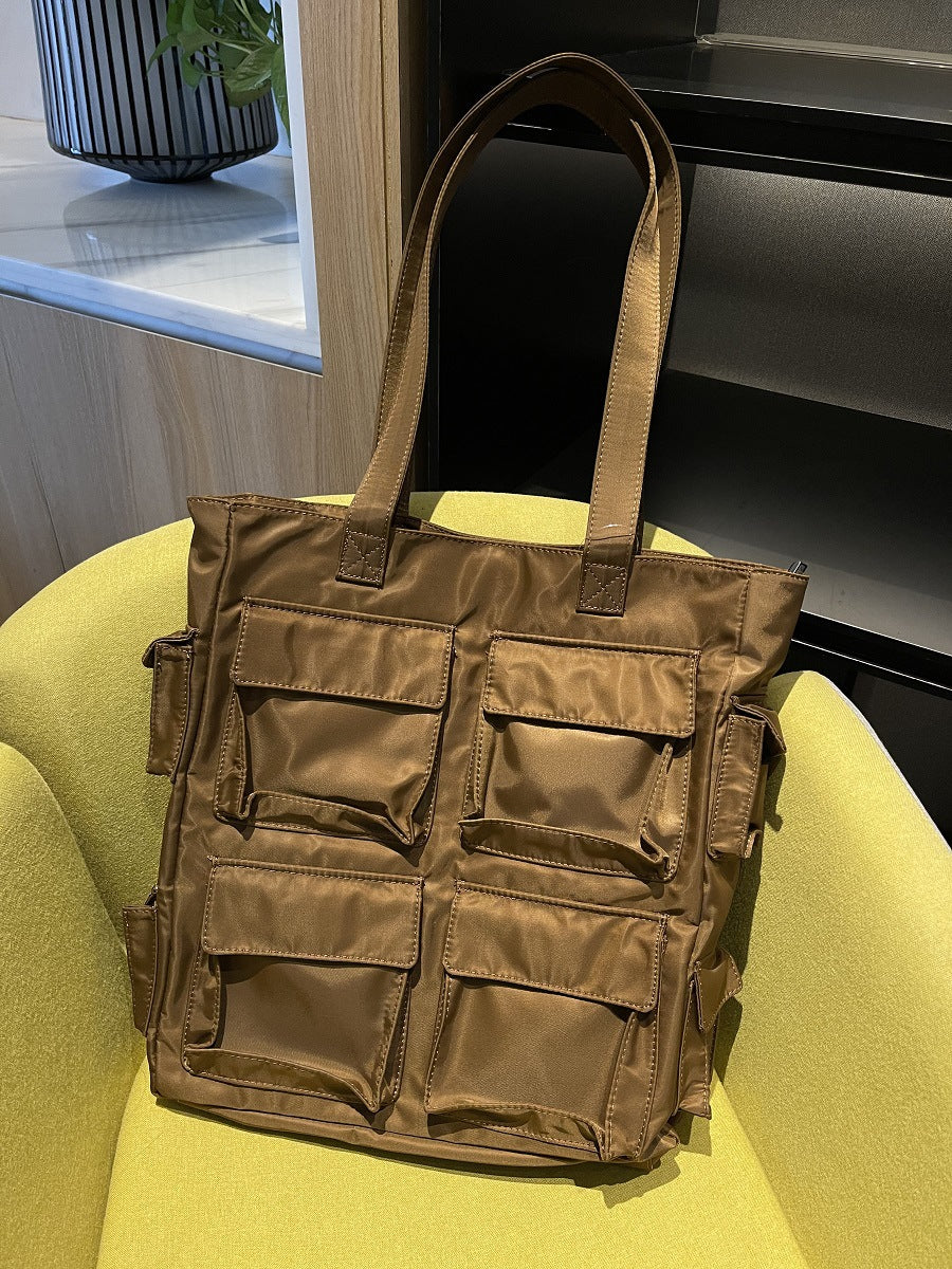 Tooling Style Large Fashion Nylon Cloth Shoulder Bags