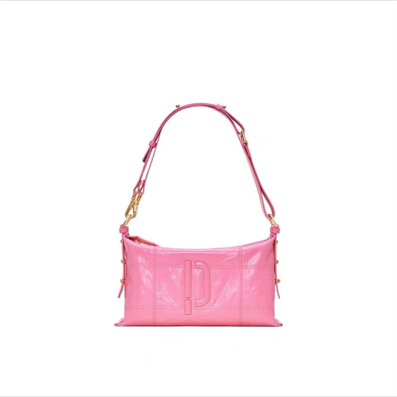 Women's Oil Wax Leather Burst Crack Large Shoulder Bags